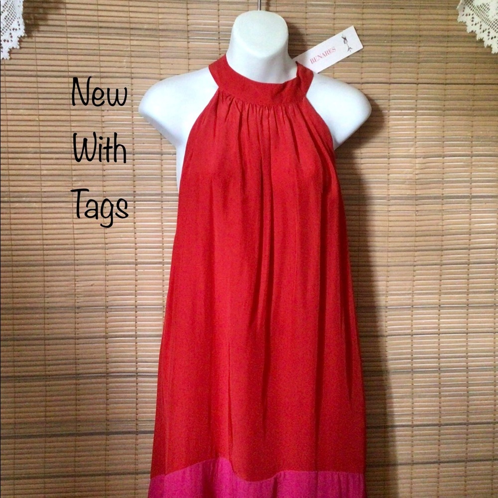 ๐Host Pick๐Benares NWT tunic dress beautiful silk feel - Picture 9 of 16